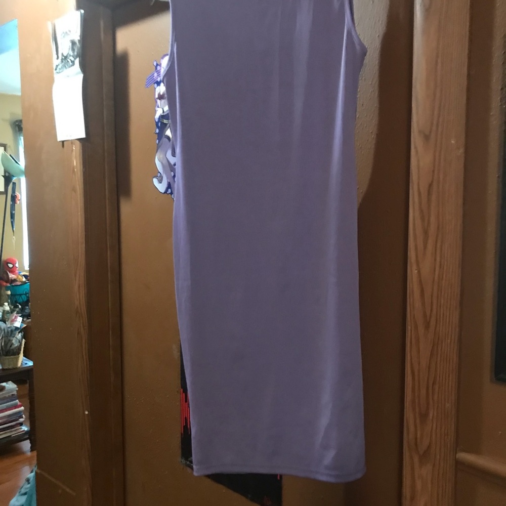 Purple dress nice for summer